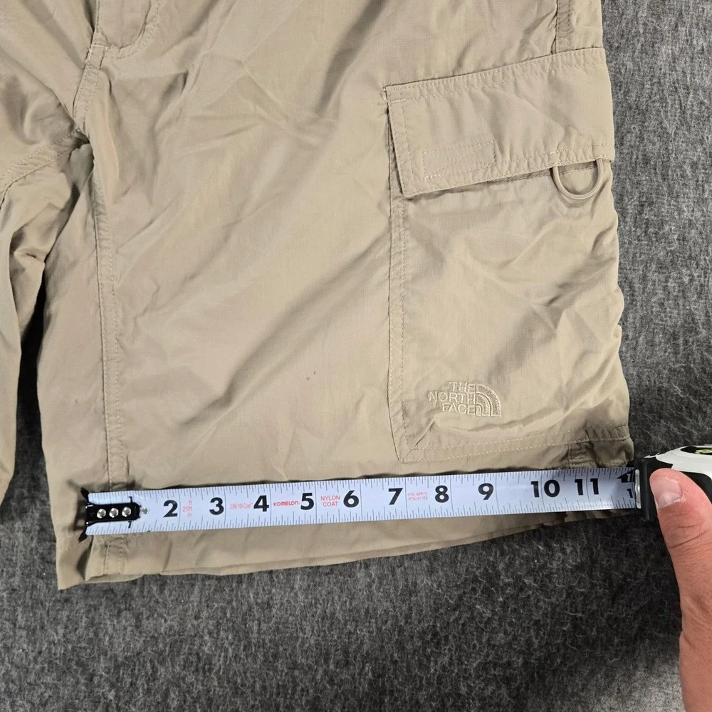 The North Face Shorts Mens XL Khaki Nylon Cargo Hiking Outdoor 2008 Ripstop